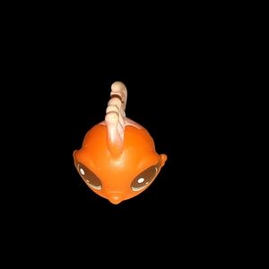 Little pet shop authentic no orange fish teal eyes